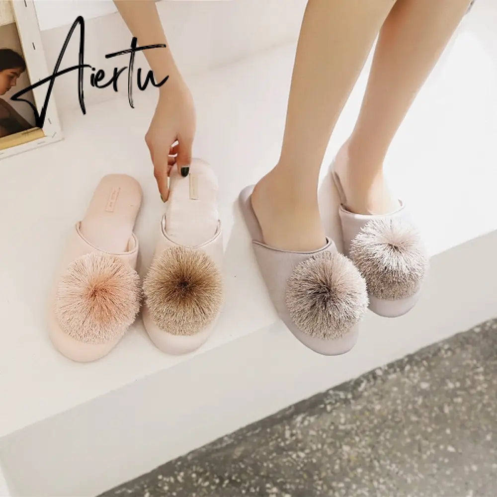 Cute Women Slippers Home Indoor Women House Shoes Summer Ladies Slides Aiertu