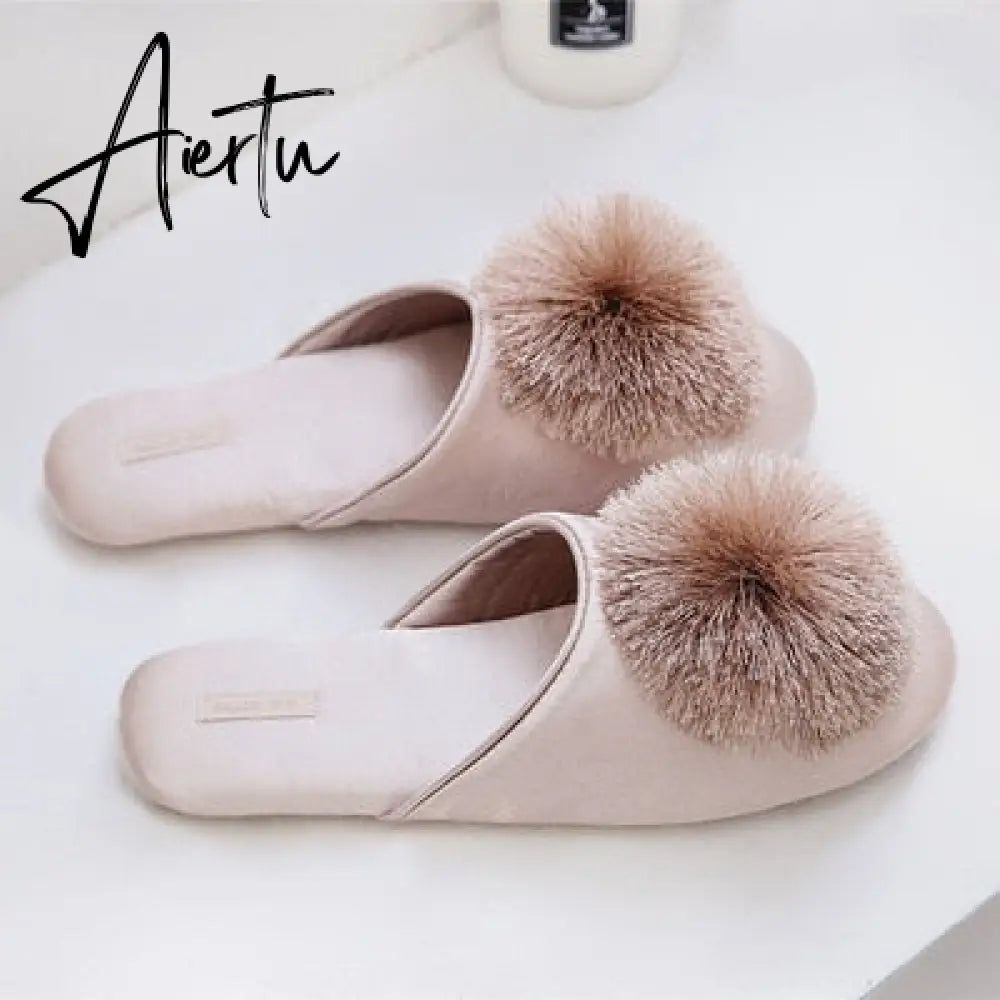 Cute Women Slippers Home Indoor Women House Shoes Summer Ladies Slides Aiertu