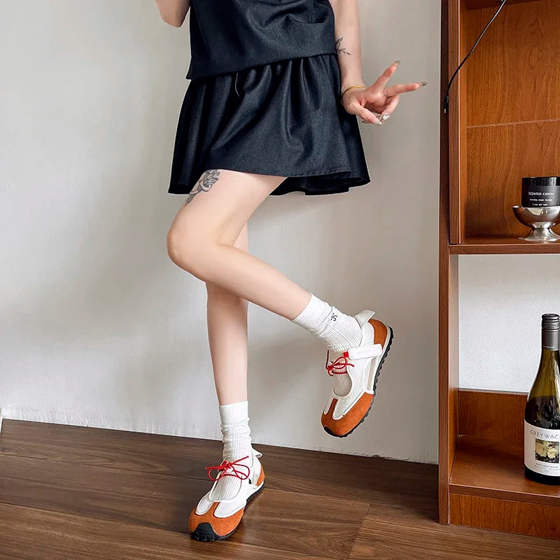 Aiertu  -  Women Shoes Sneakers Casual Flats Canvas Shoes Lace Up Summer Trend Dress Zapatos Mujer Breathable Shallow New Ladies Shoes Aiertu