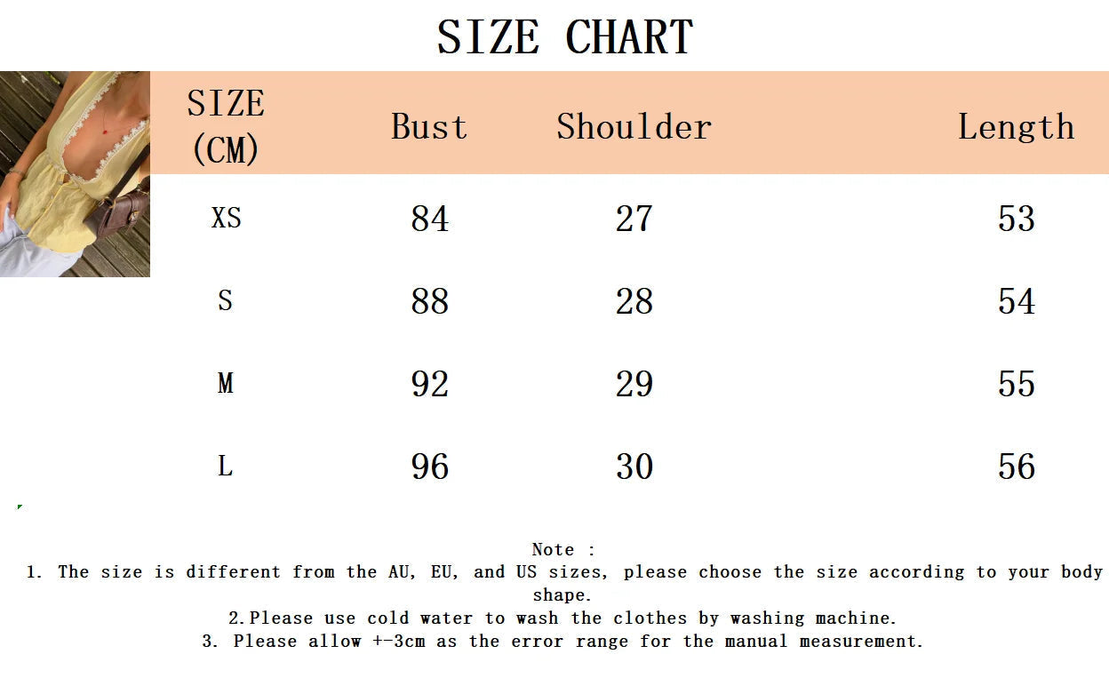 Aiertu  -  Solid Lace Trim Blend Vest Women Summer New Simple V Neck Single Breasted Tank Top Sexy Fashion Casual Sweet Sleeveless Tops Aiertu