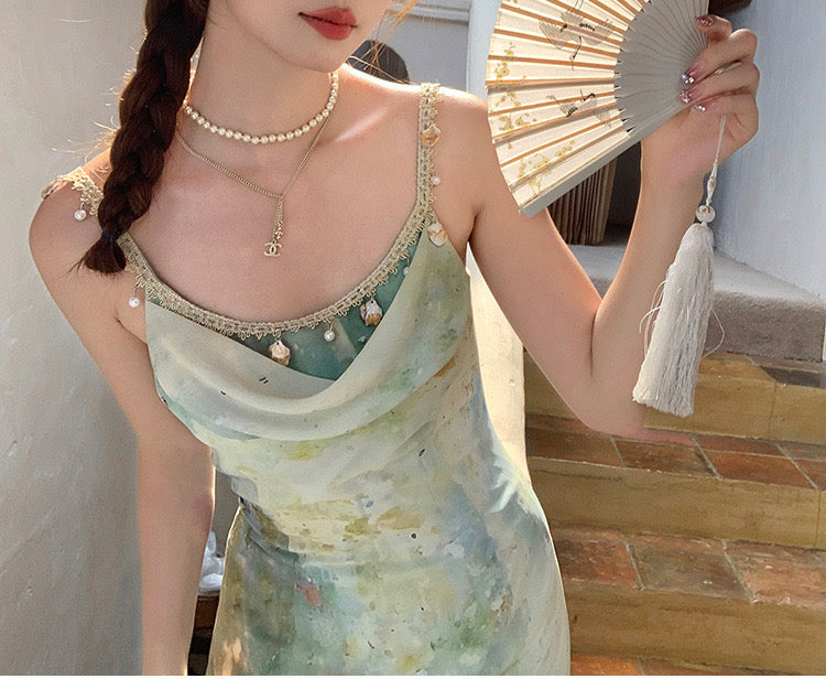 Aiertu  Sea Siren Ethereal Essence Style Dress Aiertu