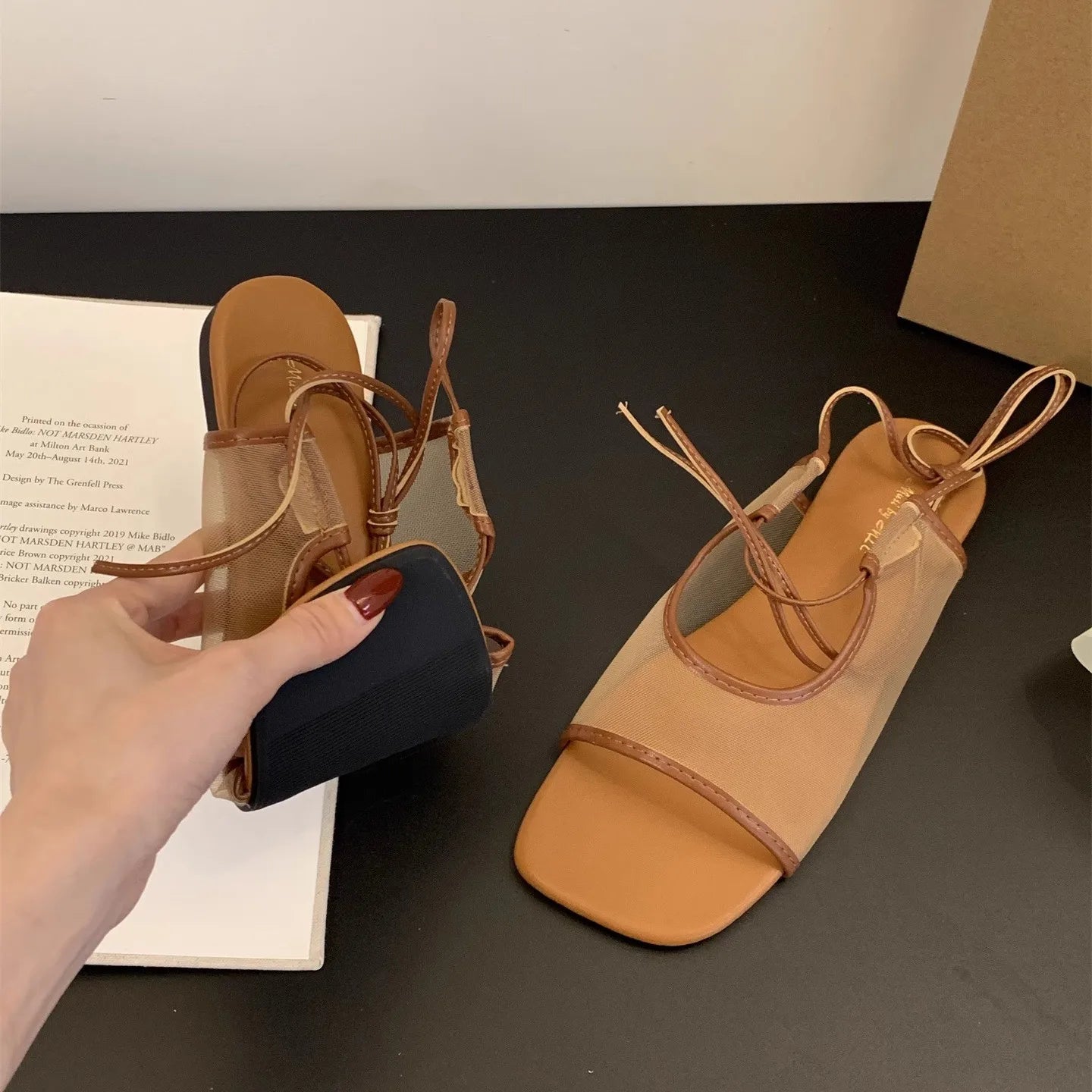 Aiertu  -   Square Toe Women Flat Sandals Casual Loafers Shoes Woman Slippers Slingback 2025 Trend Summer Dress Designer Comfort Sandalias Aiertu