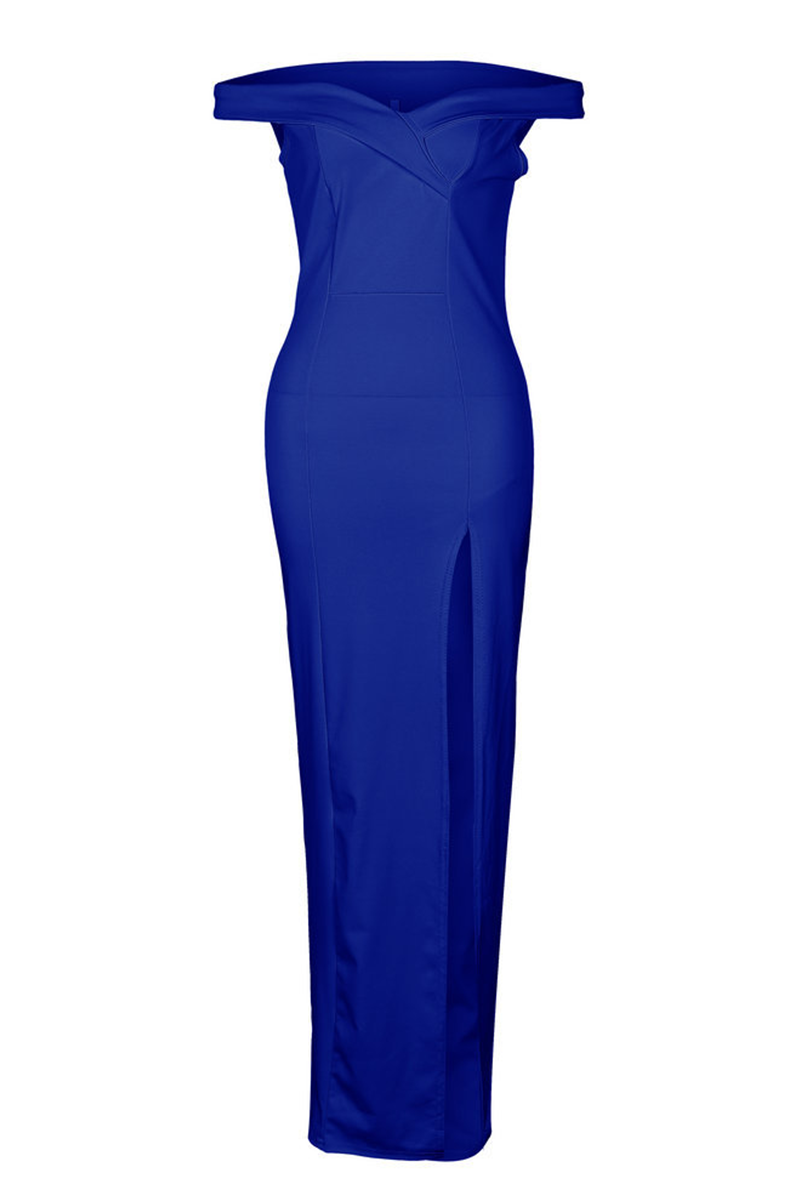 Aiertu  -  Fashion Elegant Solid Backless High Opening Off the Shoulder Irregular Dress Dresses(5 Colors) Aiertu