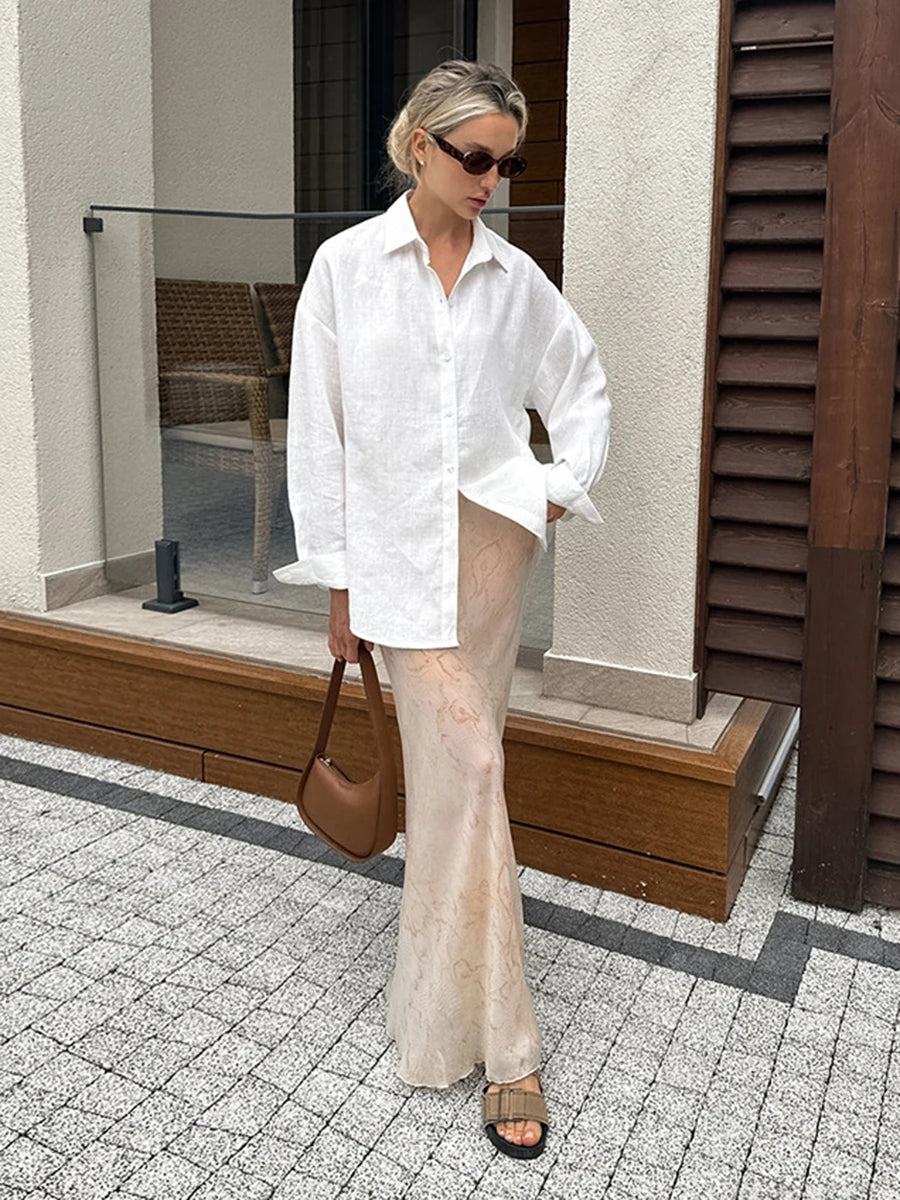 Aiertu  -  Casual Solid Color Blouses Autumn New Women Single Breasted Long Sleeve Shirts Female Simple Fashion Turndown Collar Blouse 2026 Aiertu