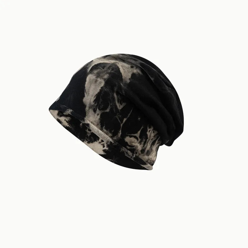 Aiertu  -  Beanies Men Tie Dye Hats Women Skullcap Unisex Warm Cotton Autumn Winter Caps Outdoor Fashion Hip-Hop Beanie Cap Gorras Aiertu