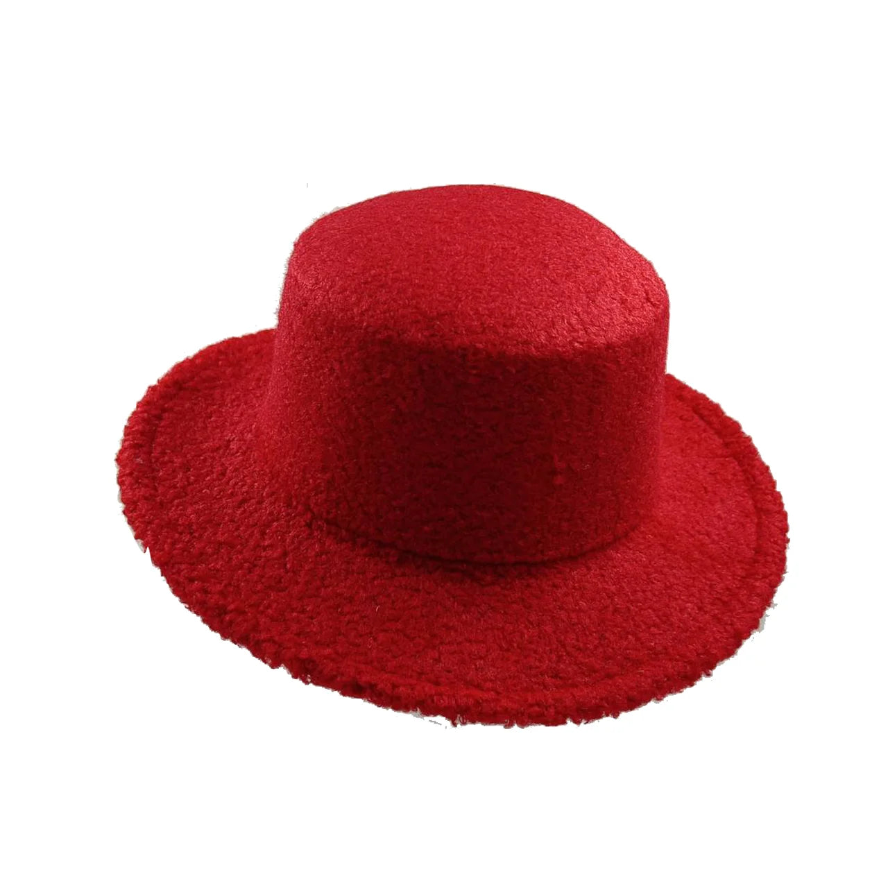 Aiertu  -  Fedora Hat Emerald Green Plush Cowboy Hat Material New Jazz Hat European and American Fashion Hat Big Brim Hat Aiertu