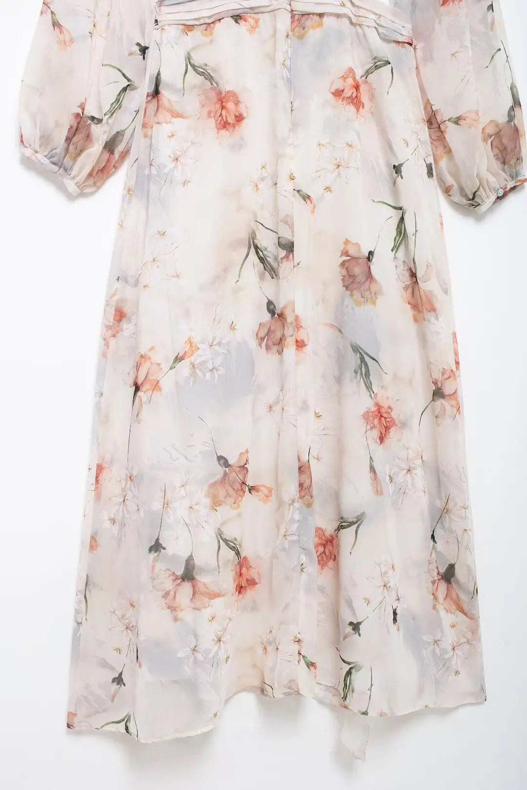 Aiertu  -  Autumn New Women's Fashion European And American Style Stacked Decorative Skirt Street Head Style Flower Printed Dress Aiertu
