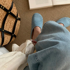 Aiertu  -  Summer Breathable Hollow Out Women Mules Slippers Fashion Slip On Singbacks Shoes Ladies Casual Dress Slides Aiertu