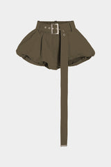 Aiertu  -  Solid Belted Shorts Aiertu