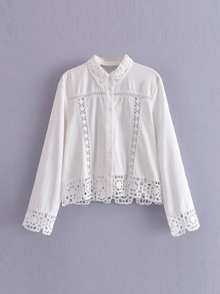 Aiertu  -  Summer Women Sweet Suits 2 piece Sets White Lace Shirts Tops and Shorts Female Fashion Street Two pieces Clothing Aiertu