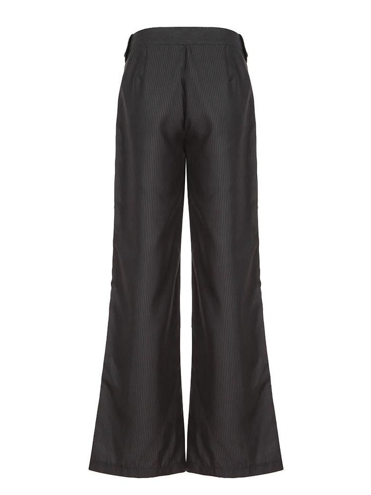 Aiertu  Vintage Striped Casual Pants for Women Y2K Aesthetic Fashion Chic Trousers Casual Streetwear 90s Bottoms Aiertu