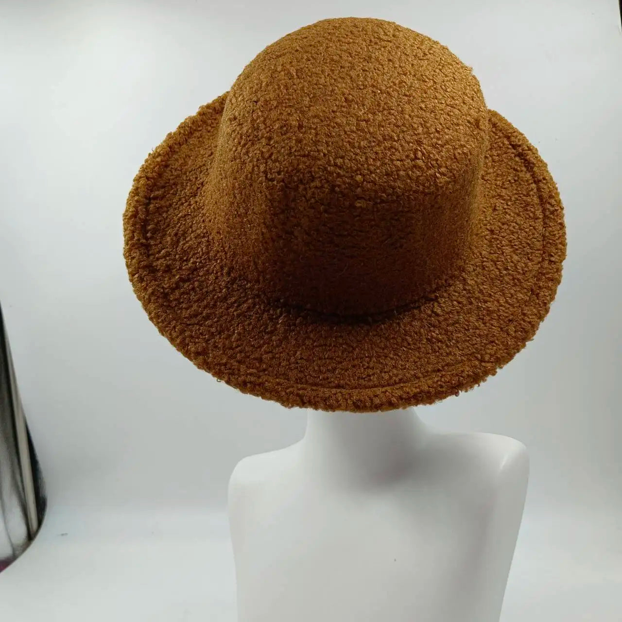 Aiertu  -  Fedora Hat Emerald Green Plush Cowboy Hat Material New Jazz Hat European and American Fashion Hat Big Brim Hat Aiertu