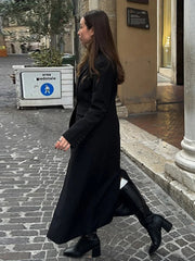 Aiertu  Elegant Women's Long Blazer Coats Slim Lapel One Button Full Sleeve Female Suit Jacket 2025 Spring Lady Street Commute Outerwear Aiertu