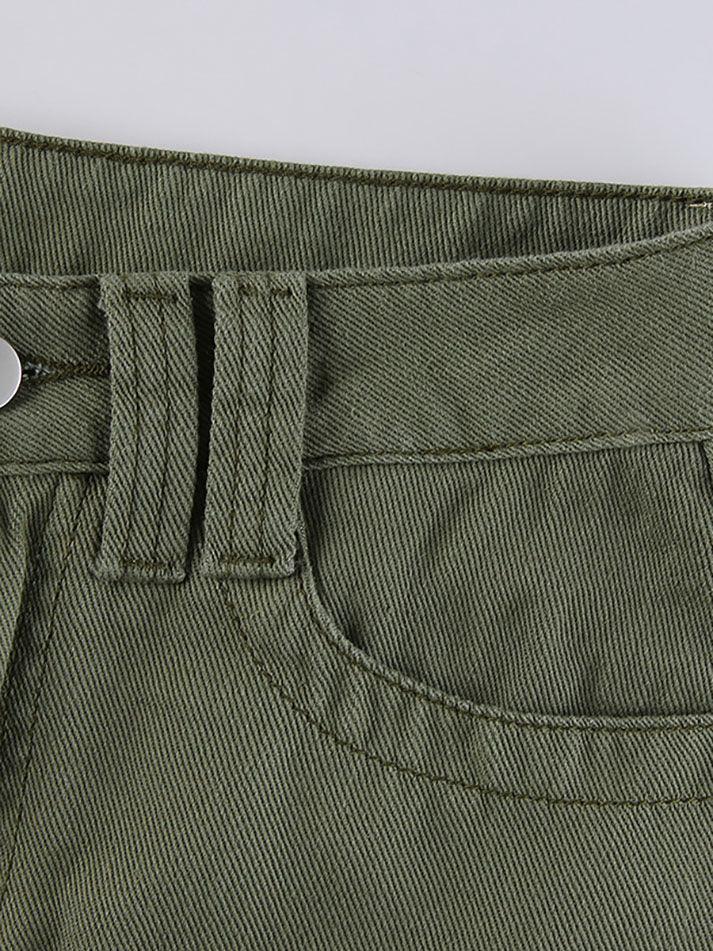 Aiertu  -  Denim Pocket Patched Mini Skirt Aiertu