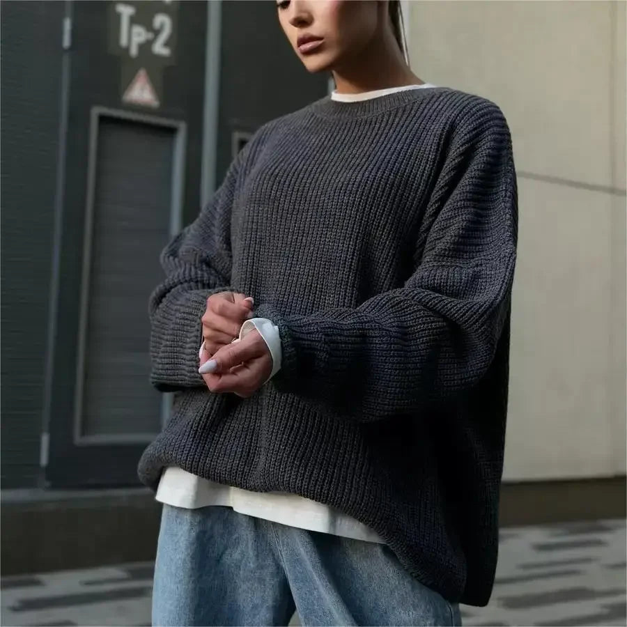 Aiertu  -  Autumn and Winter Sweater Women Loose Oversized Sweater Aiertu