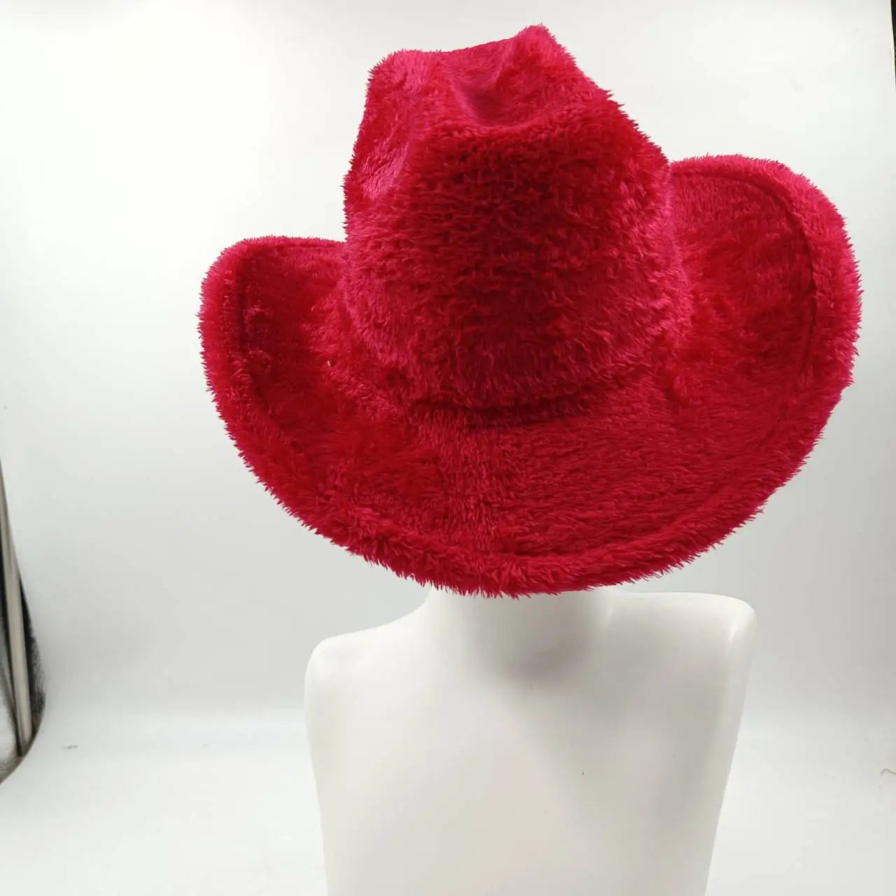 Aiertu  -  Fedora Hat Emerald Green Plush Cowboy Hat Material New Jazz Hat European and American Fashion Hat Big Brim Hat Aiertu