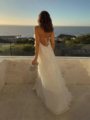Aiertu  -  Chic Ruffle Hem Dress Women Halter Sleeveless Backless Lace Up Floor-length Dresses Female 2025 Spring Summer Fashion Lady Robe Aiertu