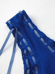 Aiertu  -  Neckline Lace Stitching Cami Top Aiertu