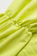 Aiertu  -  Pleated Strapless Sleeveless Maxi Dress With Tie Aiertu