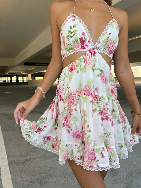 Aiertu  V neck sleeveless dress shopify