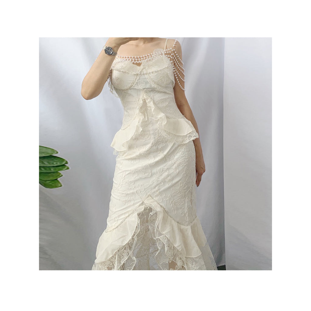 Aiertu  Baroque Pearl Royalcore Statement Dress Aiertu