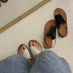Aiertu  -  Rome Flip Flops Flats Sandals Women Summer Pu Leather Vintage Gladiator Shoes Ladies Casual Streetwear Outdoor Sandals Footwear Aiertu