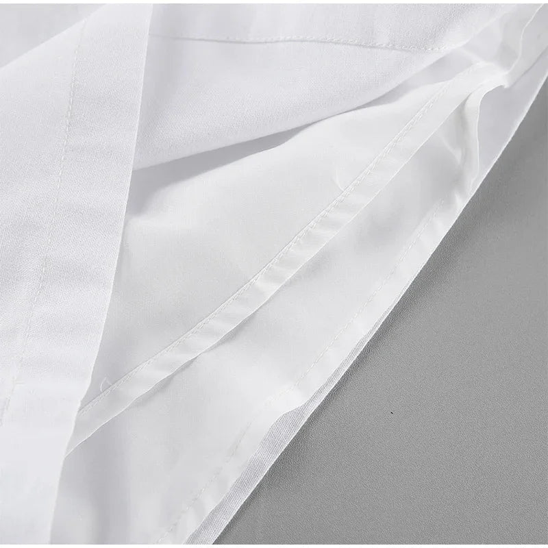 Aiertu  -  Cotton Linen Tank Top Shorts Sets Women's White Single Breasted Halter Ruffles Vest Wide Leg Shorts Suits Summer Commute Chic Aiertu