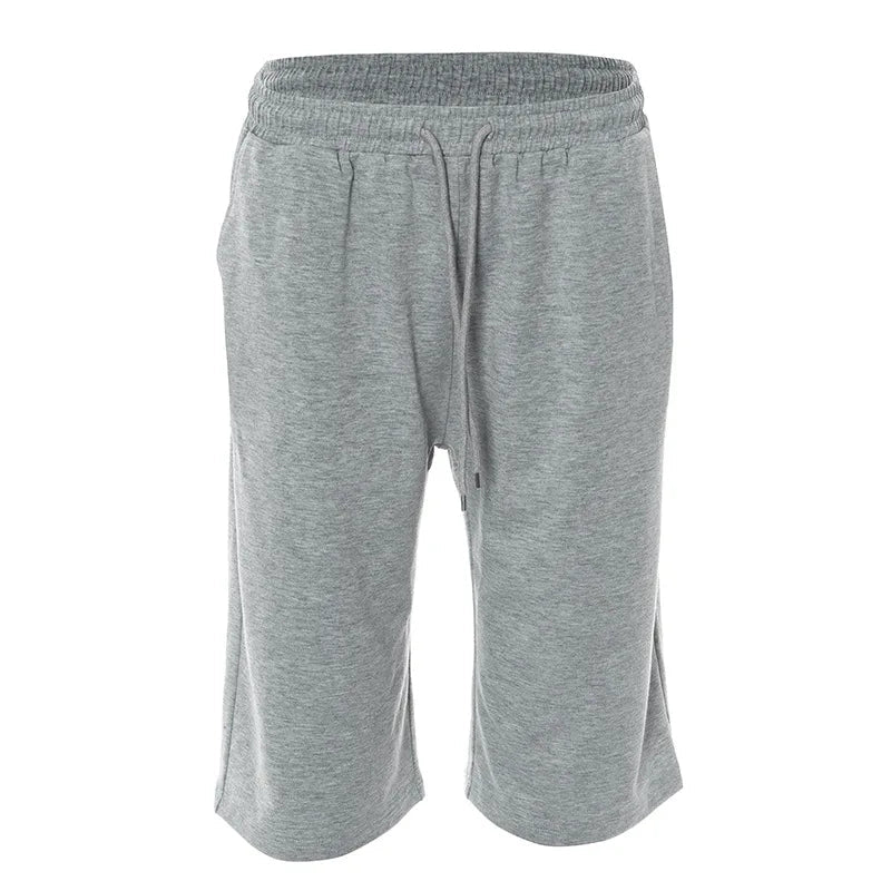 Aiertu  -  Gray Pants Comfy Baggy Capri Pants for Woman Clothing Loose Drawstring Wide Leg Trousers P85-CZ29 Aiertu