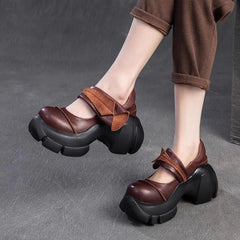 Aiertu  -  New High Heel Women's Sandals Lace-up Platform Shoes Casual Fashion Women's Shoes High Heels Mary Jane Shoes Aiertu