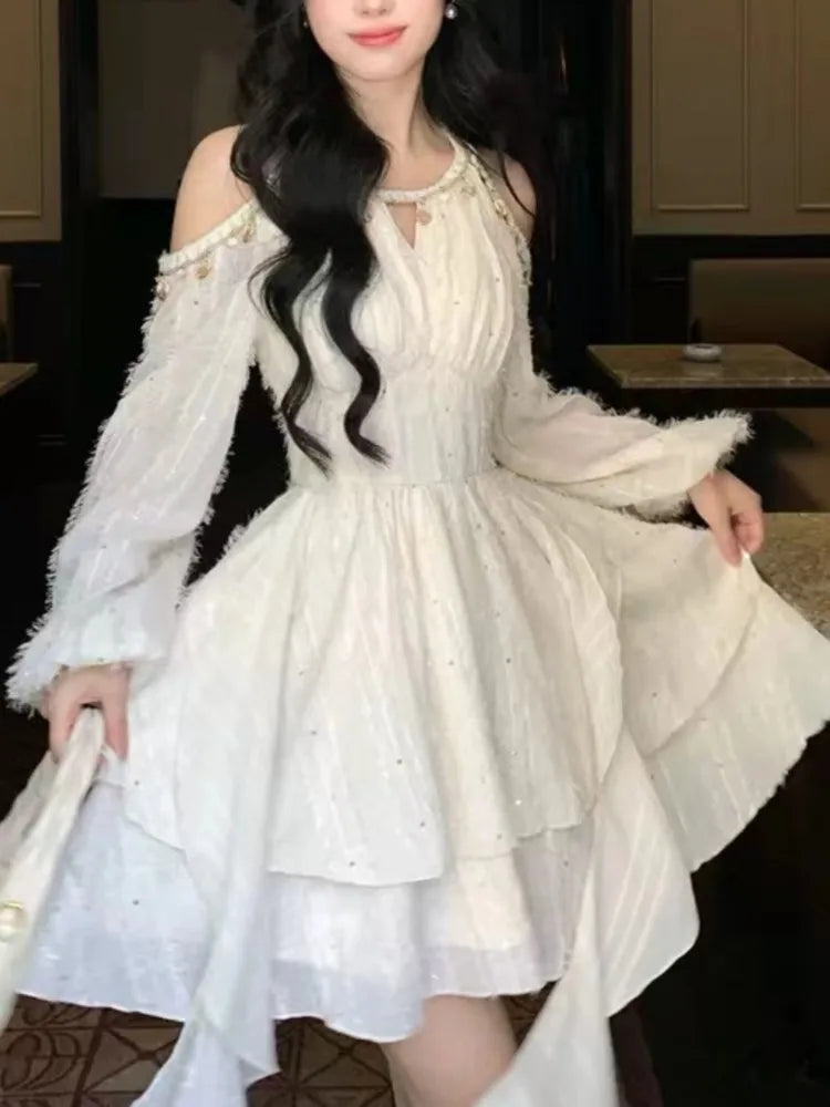 Aiertu  -  Elegant and Chic Women Fashion New Party Dress Spring Summer Casual A-Line Sequin Birthday Wedding Vestidos Female Clothes Aiertu