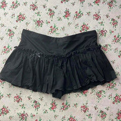 Aiertu summer inspo Y2K Cute Women Skirt Retro Hip-hop Sweet Bow Fashion Streetwear Summer Sweetheart Campus Harajuku Casual Solid Color Mini Skirt Aiertu