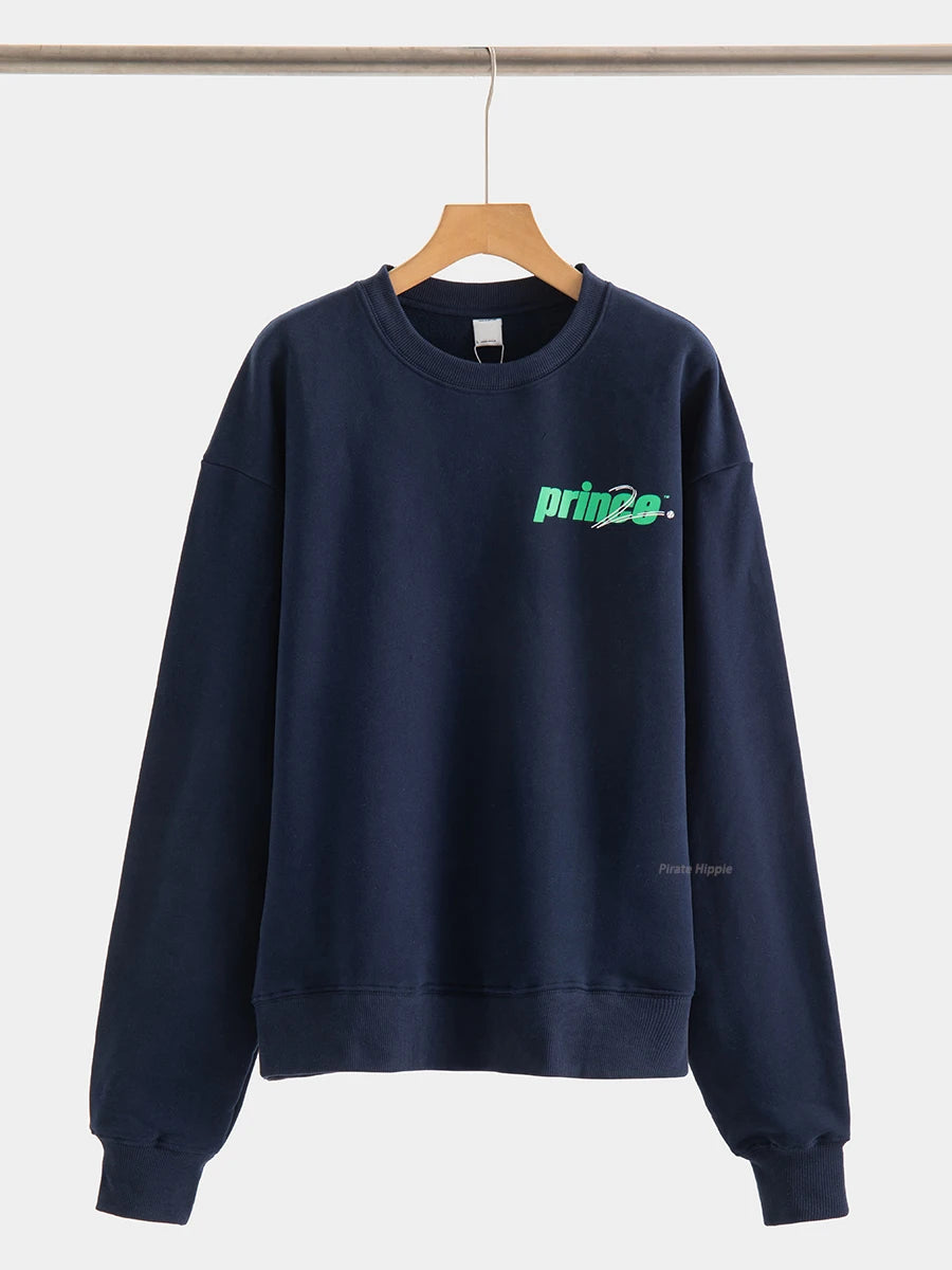 Aiertu  -   New York Letter Print Sweatshirt Women Classic O Neck Long Sleeve Pullover Autumn Casual Vintage Sporty Rich Sweatshirt 2026 New Aiertu