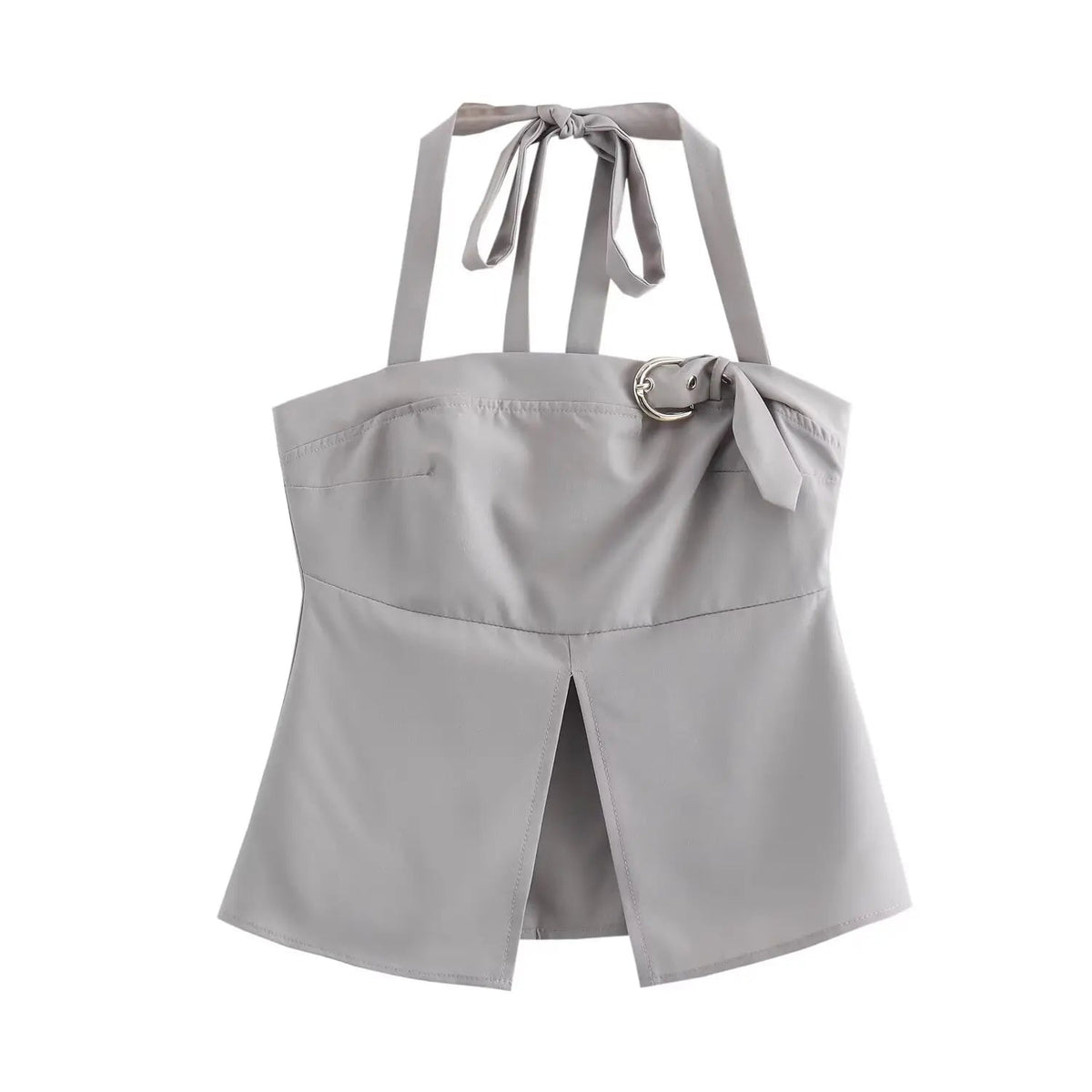Aiertu  -  European and American style pure desire hot girl halter neck camisole vest female summer design hem slit vest Aiertu