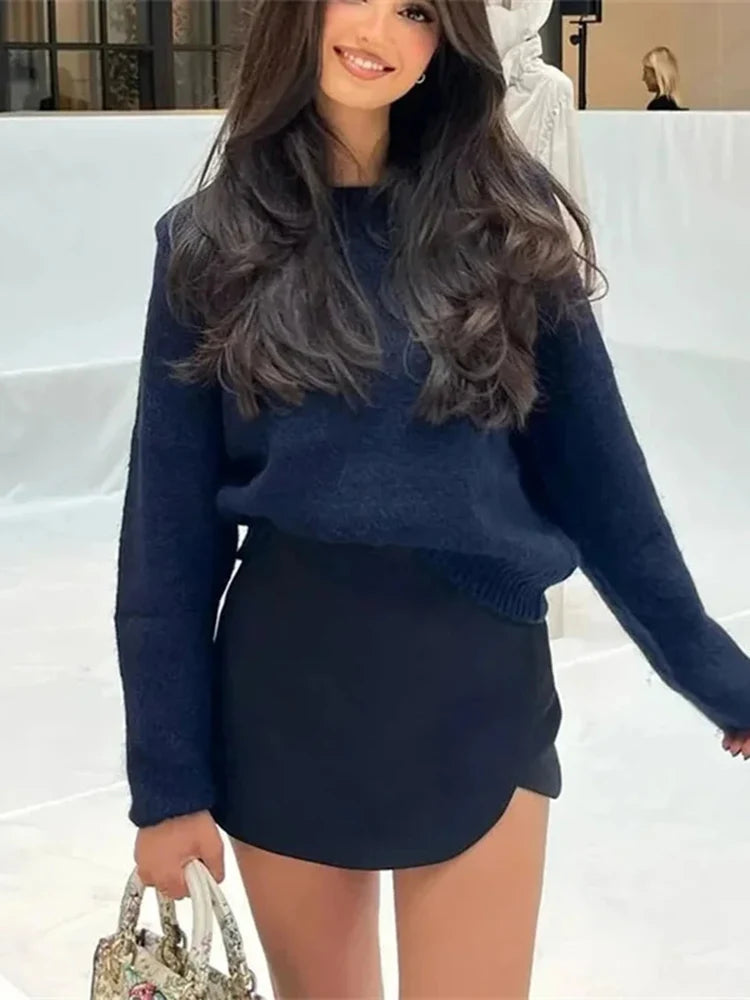 Aiertu  -  Summer New Women's High Waist Asymmetric Mini Skirt Korean Classic Fashion Short Skirt Casual Women's Solid Color Short Skirts Aiertu