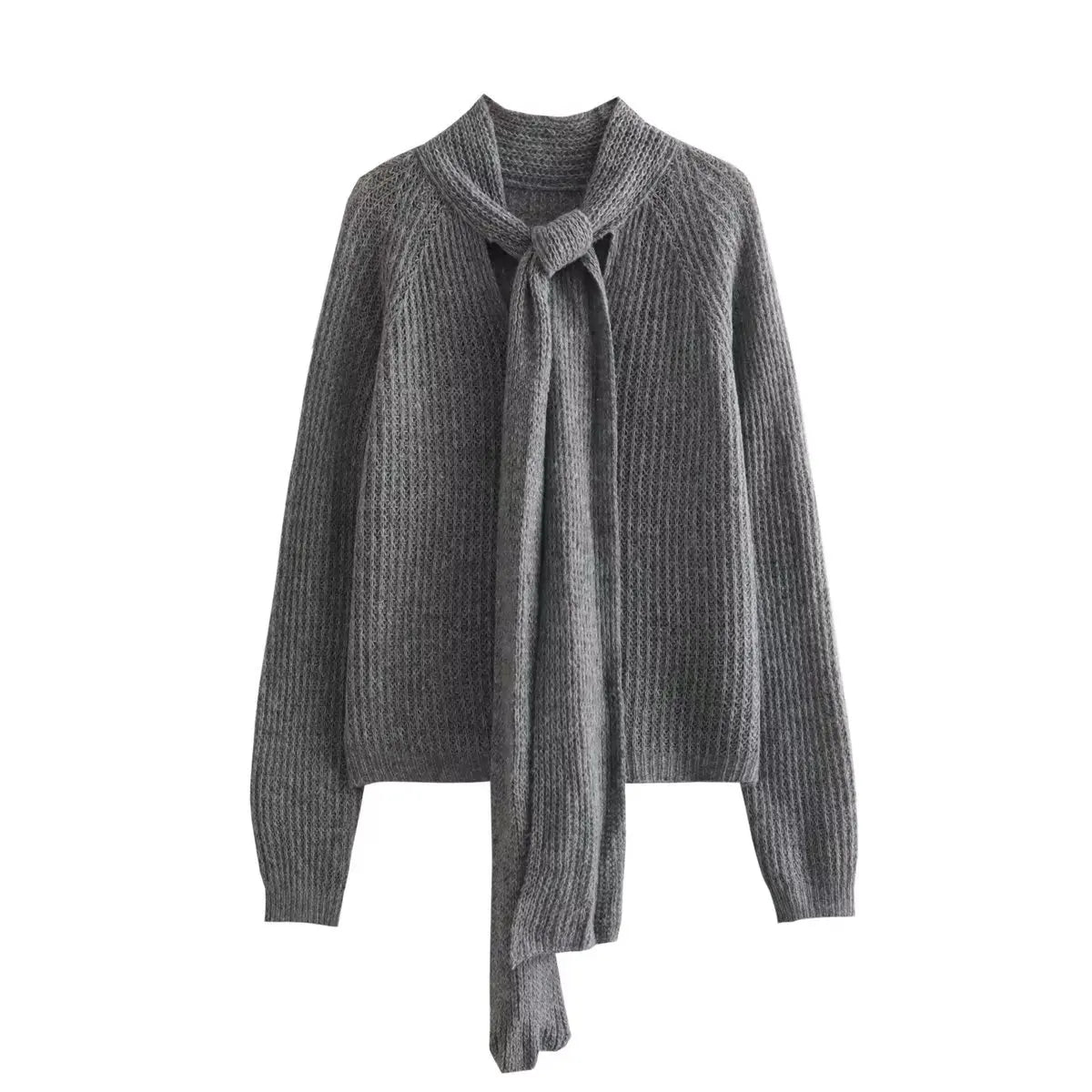 Aiertu  -  New Women's Bow Decoration Hollow Knitted Sweater Aiertu