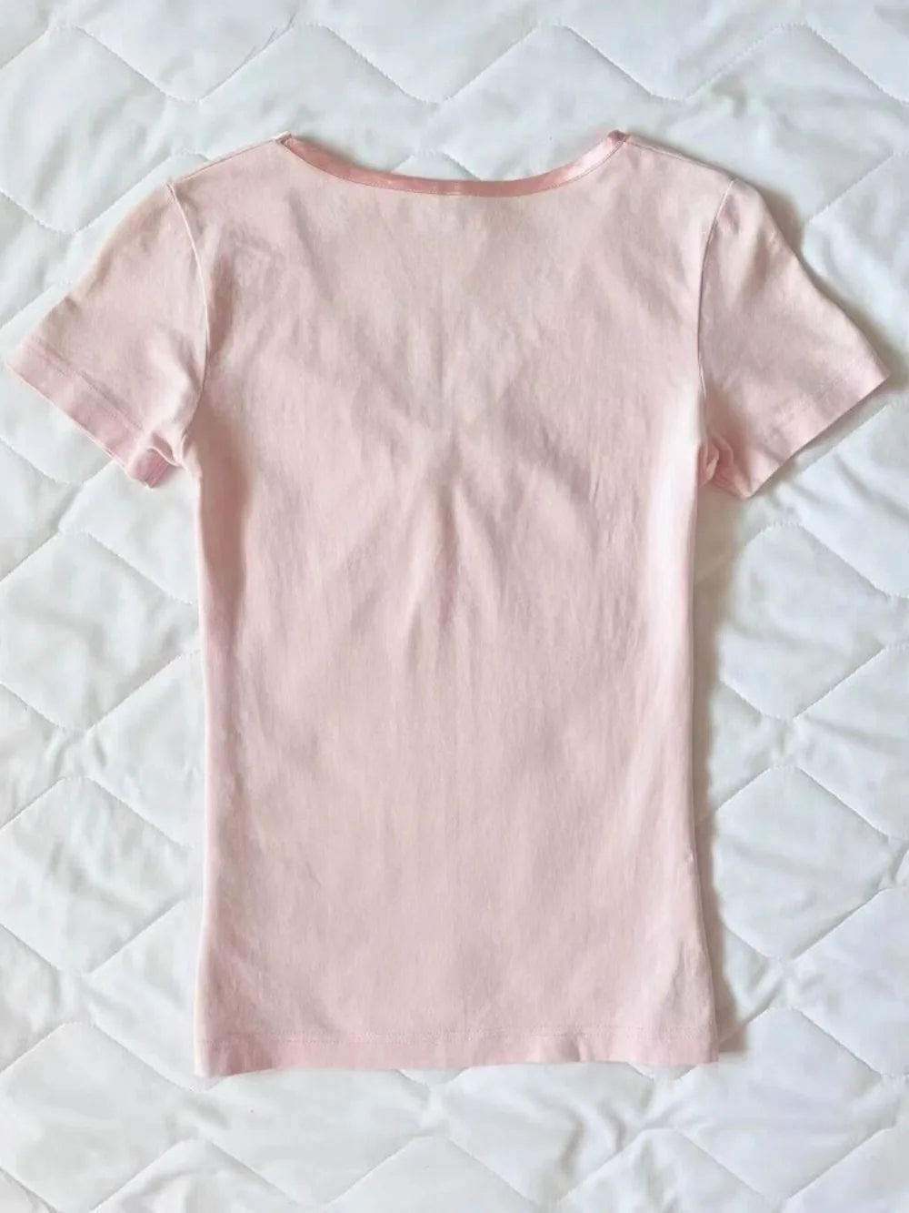 Aiertu  -  Exquisite Sweet American Vintage Mujer Bow Slim Y2K Goth Streetwear All-match T-shirt Age Reduction Trendy Casual Shirts Aiertu