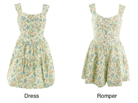 Aiertu  Magical Meadow Floral Romper Dress Aiertu