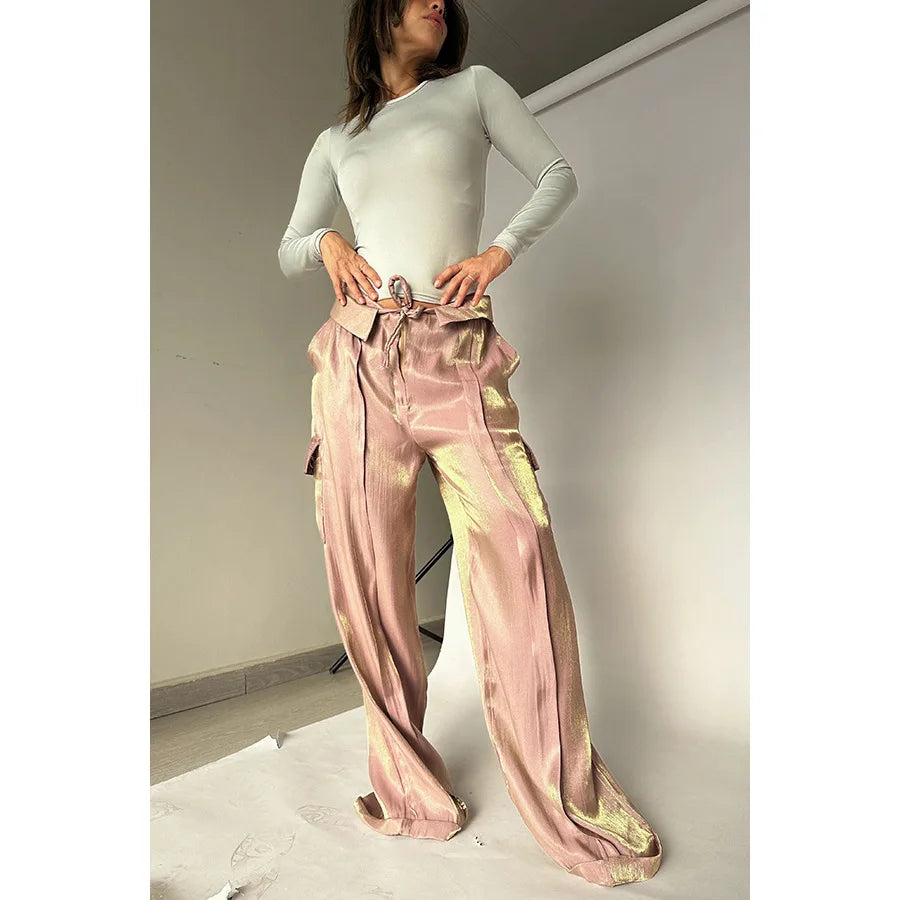 Aiertu  -  Women Baggy Pants Streetwear y2k Low Rise Cargo Pants 2026 Fashion Night Club Party Holiday Long Trousers Korean Style Aiertu