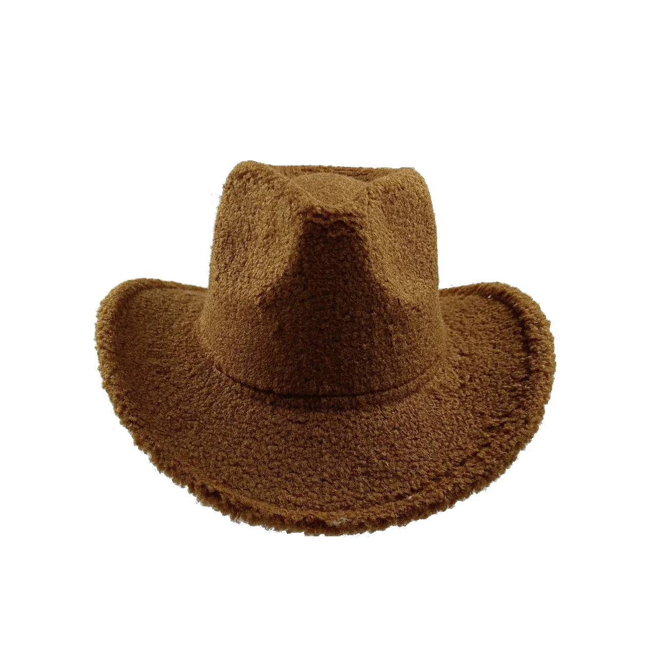 Aiertu  -  Fedora Hat Emerald Green Plush Cowboy Hat Material New Jazz Hat European and American Fashion Hat Big Brim Hat Aiertu