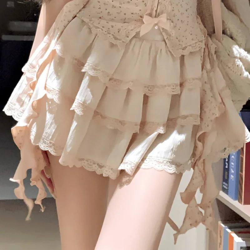 Aiertu  -  Sweet Hot Girl Pure Sexy Suit Women's Summer Halter Neck Top High Waist A-line Skirt Two-piece Set Fashion Female Clothes Aiertu