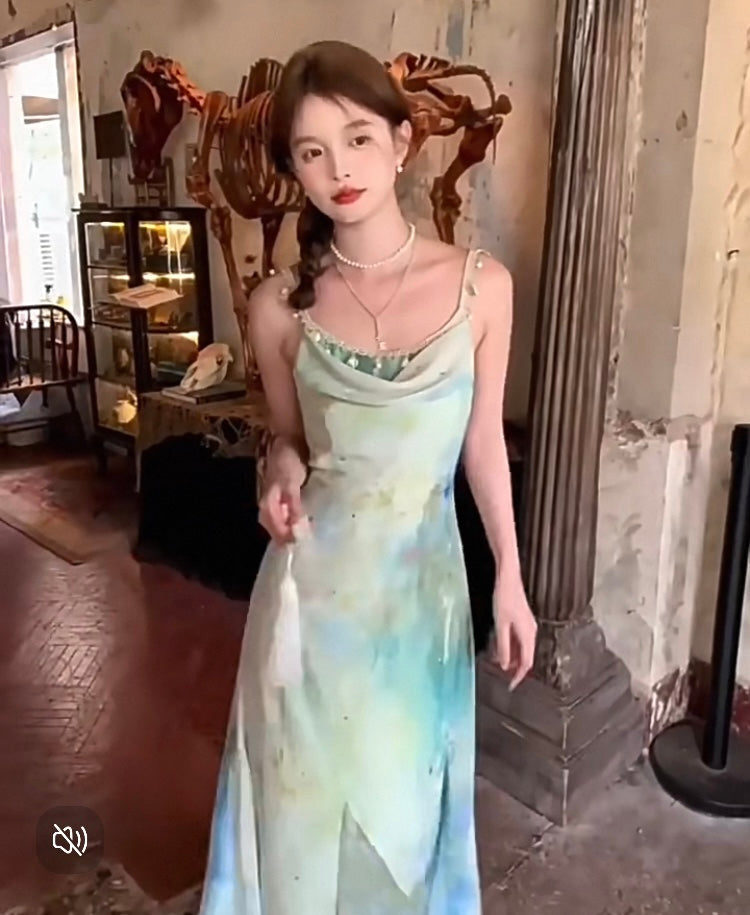 Aiertu  Sea Siren Ethereal Essence Style Dress Aiertu