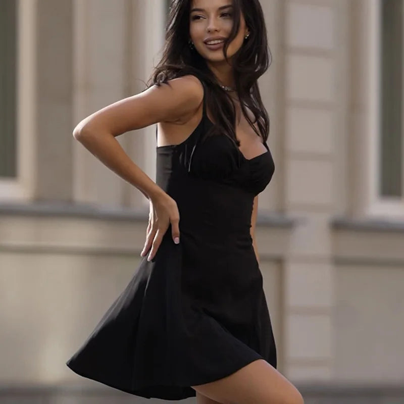 Aiertu  -   Spaghetti Strap Sexy Backless Bandage Mini Dress Summer Holiday Women Dresses Party Club Elegant  Dress Sundress Female Aiertu