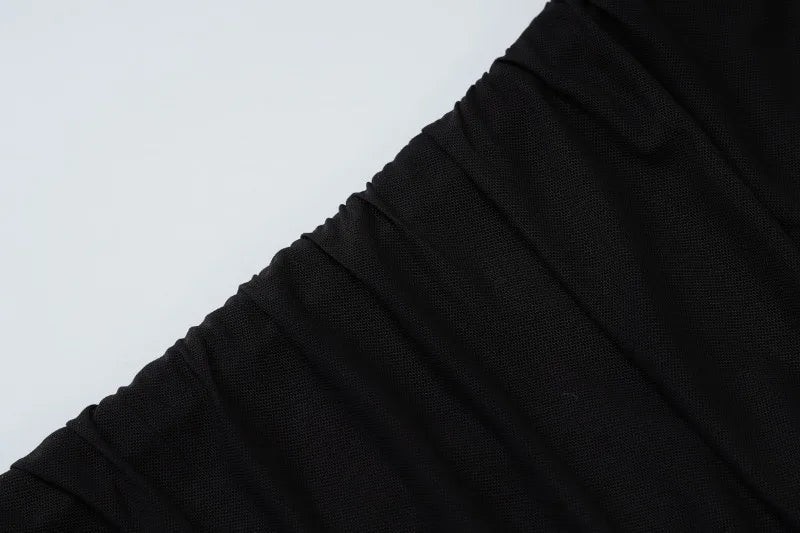 Aiertu  -  Hater Neck Backless Long Dresses See Through Mesh Black Club Dress Women Sexy Summer Clothes 2025 P15-DC35 Aiertu
