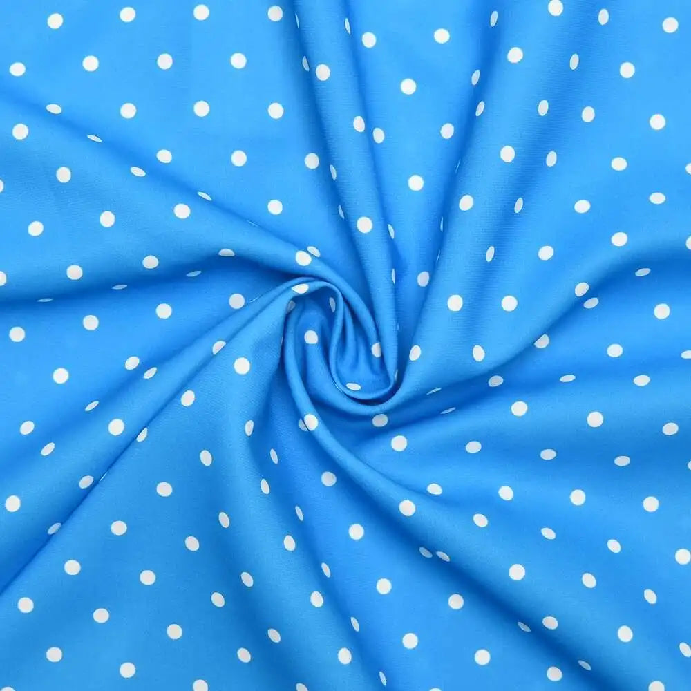 Aiertu  -  Summer New Print Polka Dot Zipper Women Dress Blue Short Sleeve V-neck Bandage Mini Dress Summer Slim Elegant Streetwear Aiertu