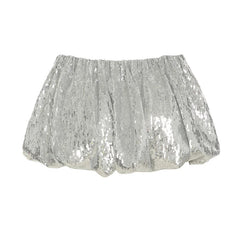 Aiertu  -   Women Y2K Spangly Mini Skirt Stylish Bubble Hems Low Rise Short Skirt Clubwear Aesthetic Sexy Skirts Rave Outfits Aiertu