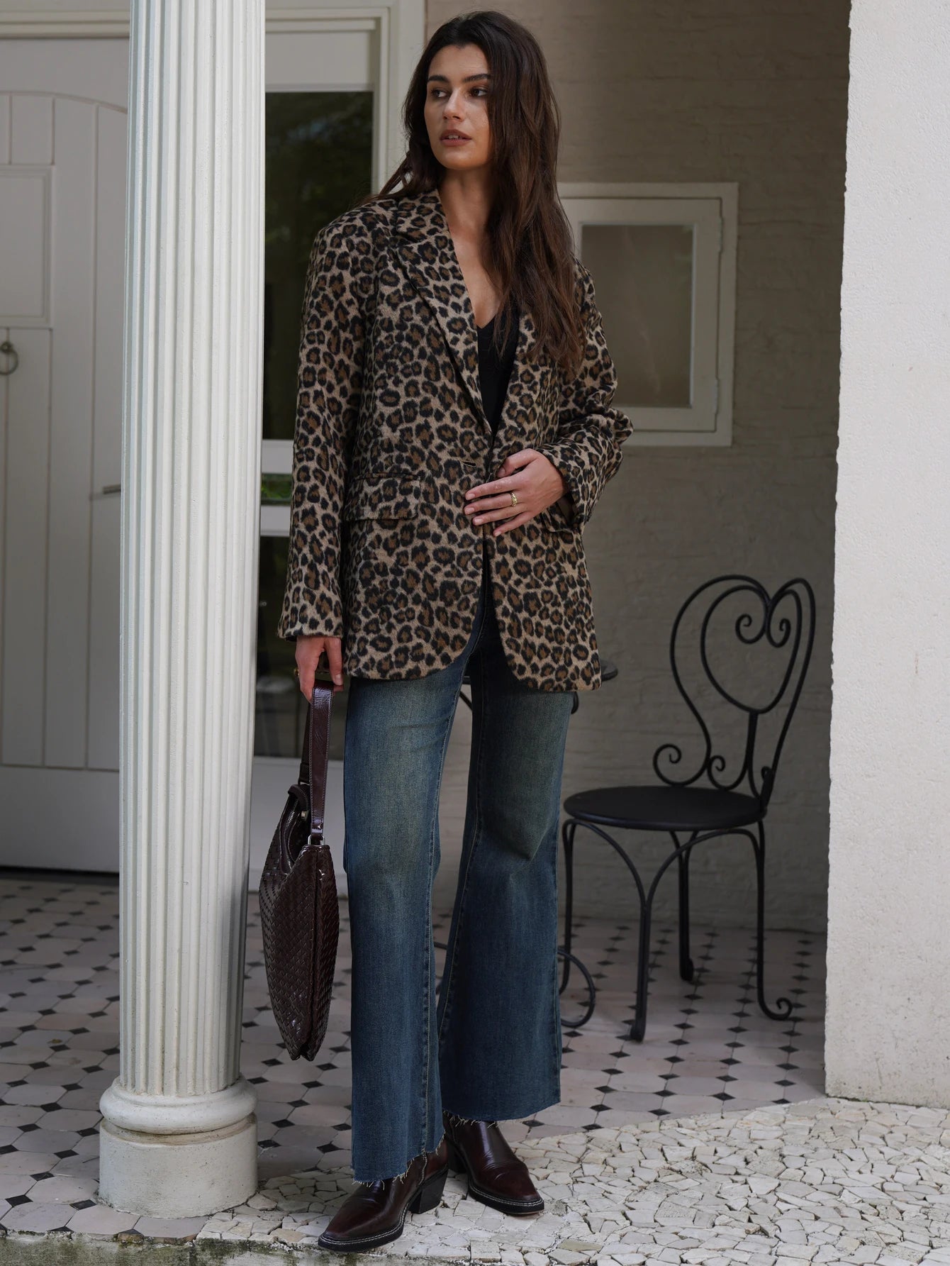 Aiertu  -  2026 Fall / Autumn Winter New Women Fashion Basic Leopard Jacket Basic Blazer Aiertu