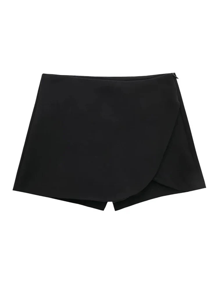 Aiertu  -  Summer New Women's High Waist Asymmetric Mini Skirt Korean Classic Fashion Short Skirt Casual Women's Solid Color Short Skirts Aiertu