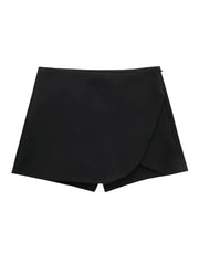 Aiertu  -  Summer New Women's High Waist Asymmetric Mini Skirt Korean Classic Fashion Short Skirt Casual Women's Solid Color Short Skirts Aiertu
