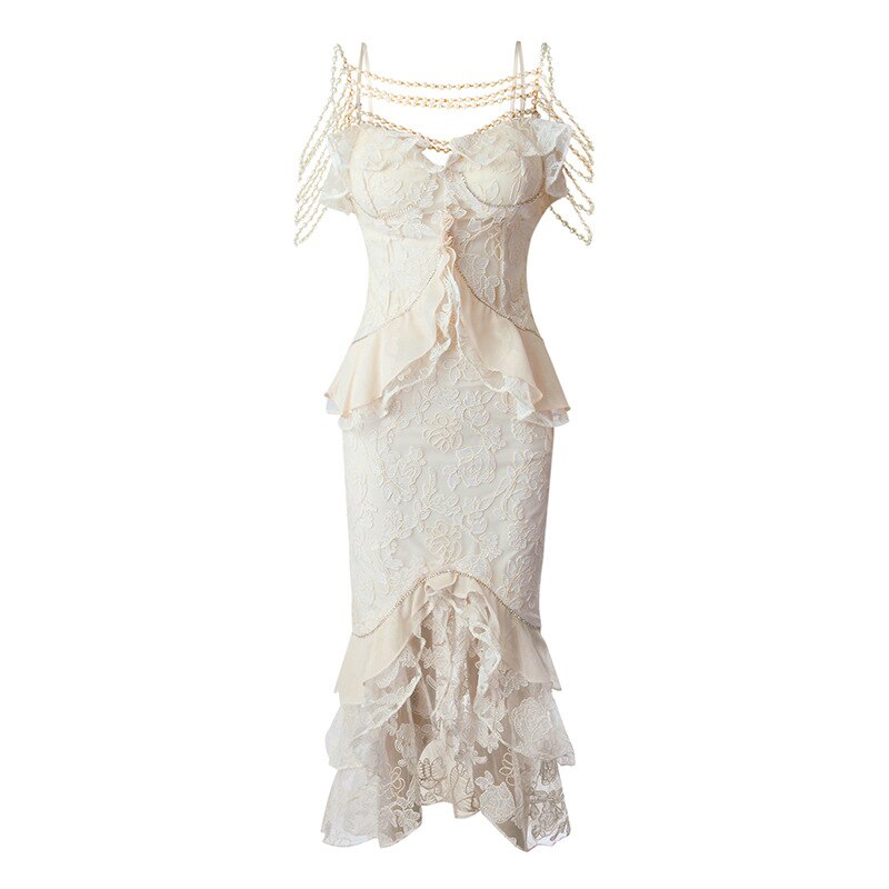 Aiertu  Baroque Pearl Royalcore Statement Dress Aiertu