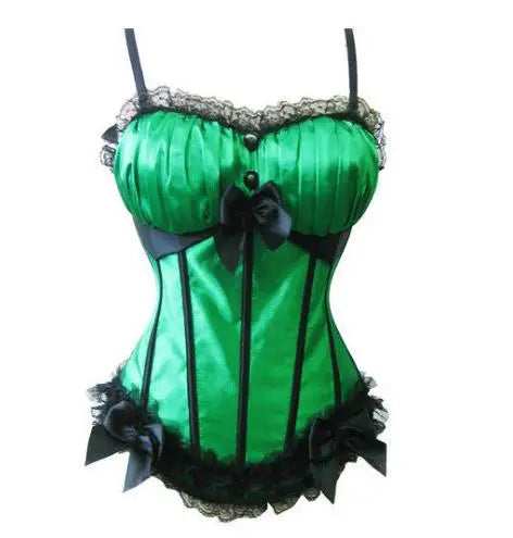 Aiertu  -   party look snspos Black Victorian Corset Dresses Burlesque Corsets Bustiers with Tutu Skirt Lace Up Strap Corset Lingerie for Women Clubwear Aiertu
